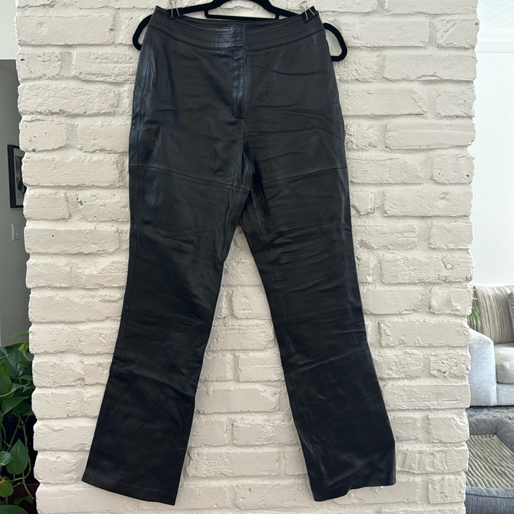 Harrods Leather Pants, size 6